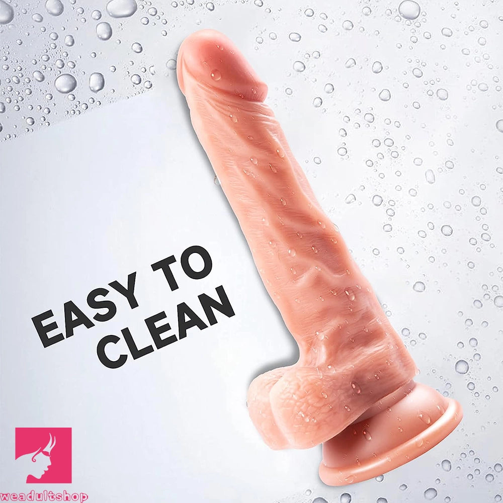 7.68in Realistic Dildo Female Vagina G-spot Stimulator Vaginal Massager