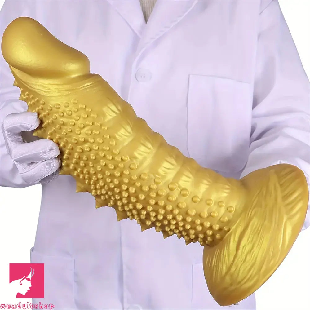7.08in 8.66in 10.23in 11.81in 13.38in Spiky Particles Huge Dildo With Penis