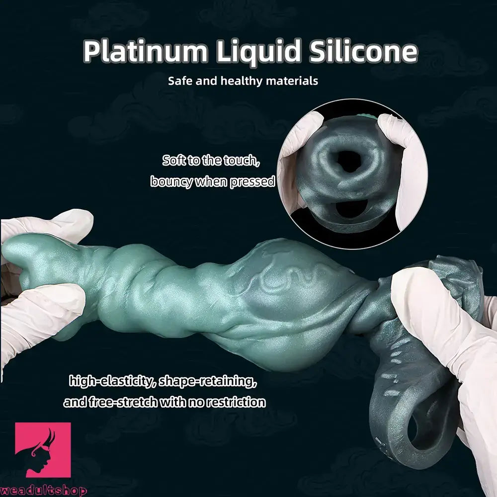 8.58in Wolf Animal Knot Hollow Penis Sleeve Dildo Cock Enlargement Sleeve