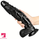 11in Thick Black Giant Solid Color Dildo Hand Wash Only For G Spot Toy