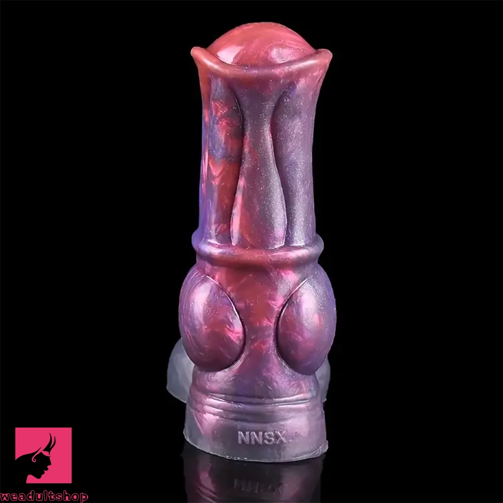 6.54in Silicone Anti-Detachment Ring Flexible Horse Dildo Soft Penis Sleeve