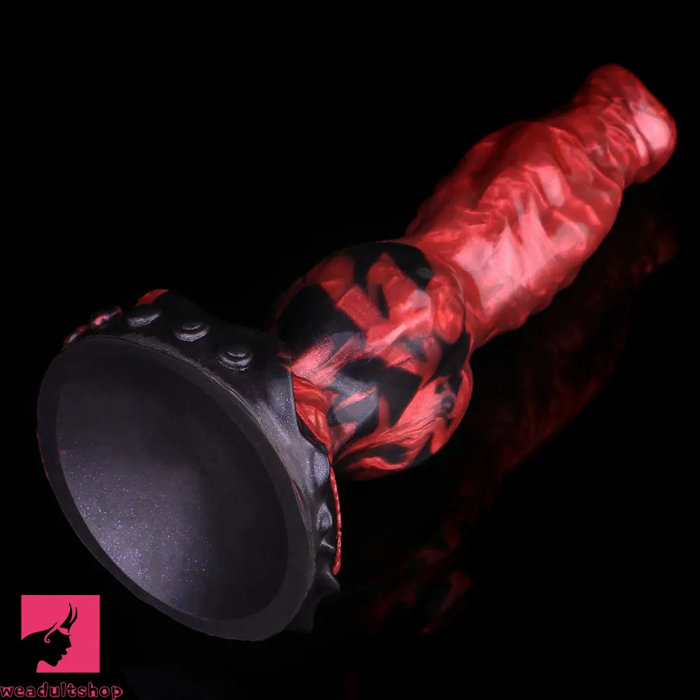 8.46in Knotted Silicone Big Animal Monster Odd Dildo Orgasm Cock