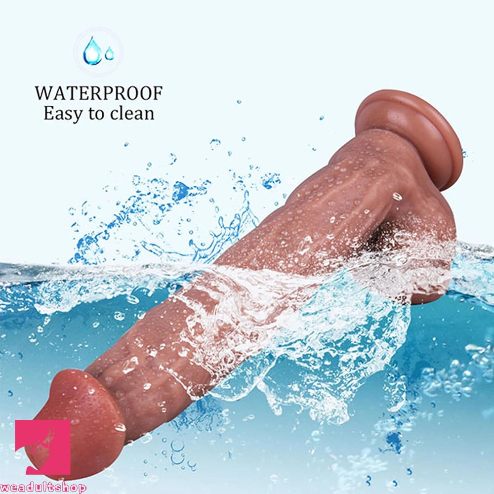 10in Oversized Huge Thick Skin Feeling Dildo For Female Anus Expander