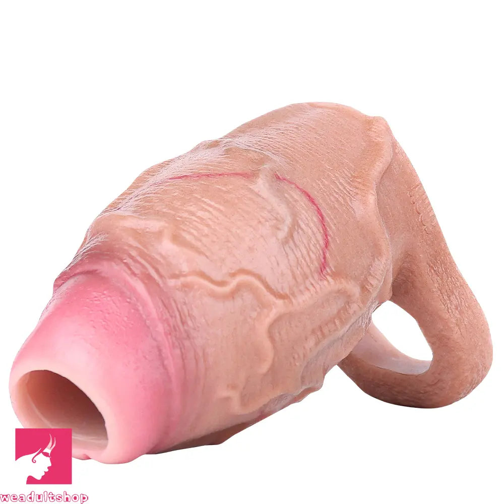3.93in Realistic Penis Cock Dildo Small Sleeve Extender For Big Penis Toy