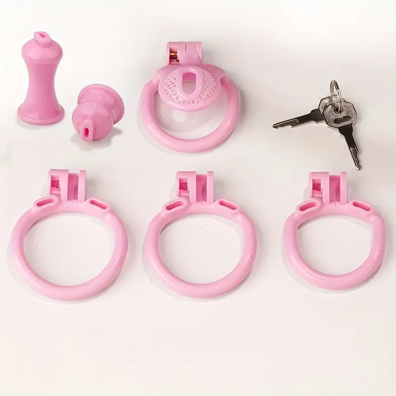 Plastic Chastity Cage For Men Positive Negative Poles S/L/Urine Columns