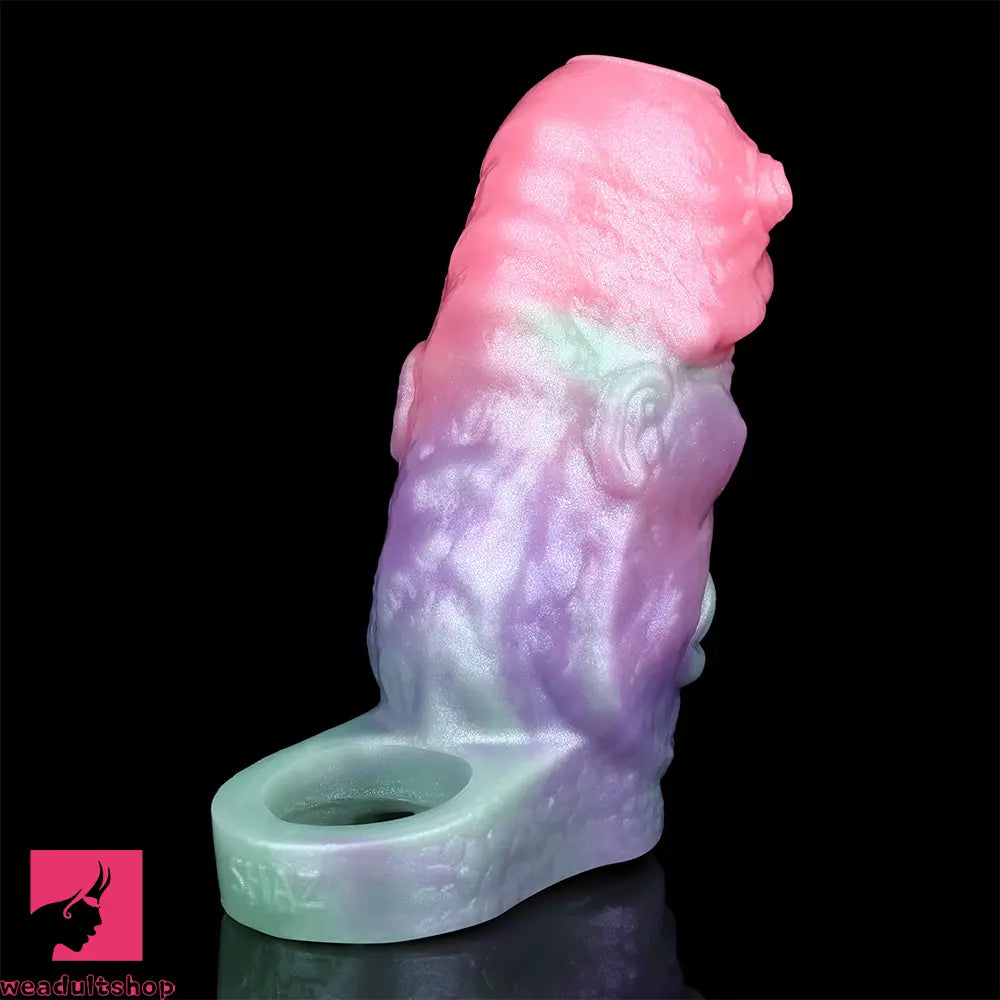 5.03in Velvet Pulse SHAZ-3019 Fantasy Hollow Dildo Sleeve Cock Extension