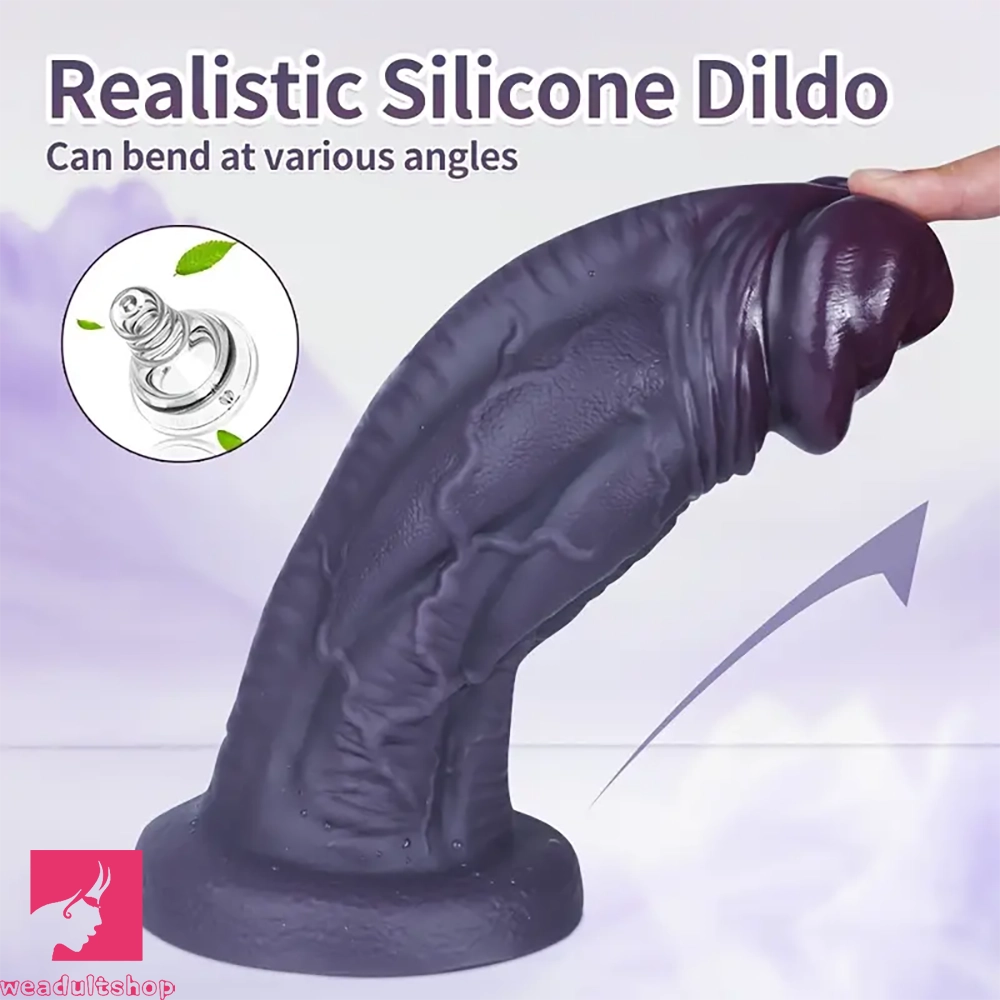 8.5in 10.23in 11.22in Big Ebony Penis With Realistic Dilation Thick Dildo