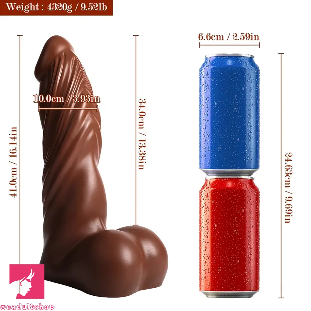 16.14in TPR Lifelike Super Tremendous Thick Huge Extra Long Dildo