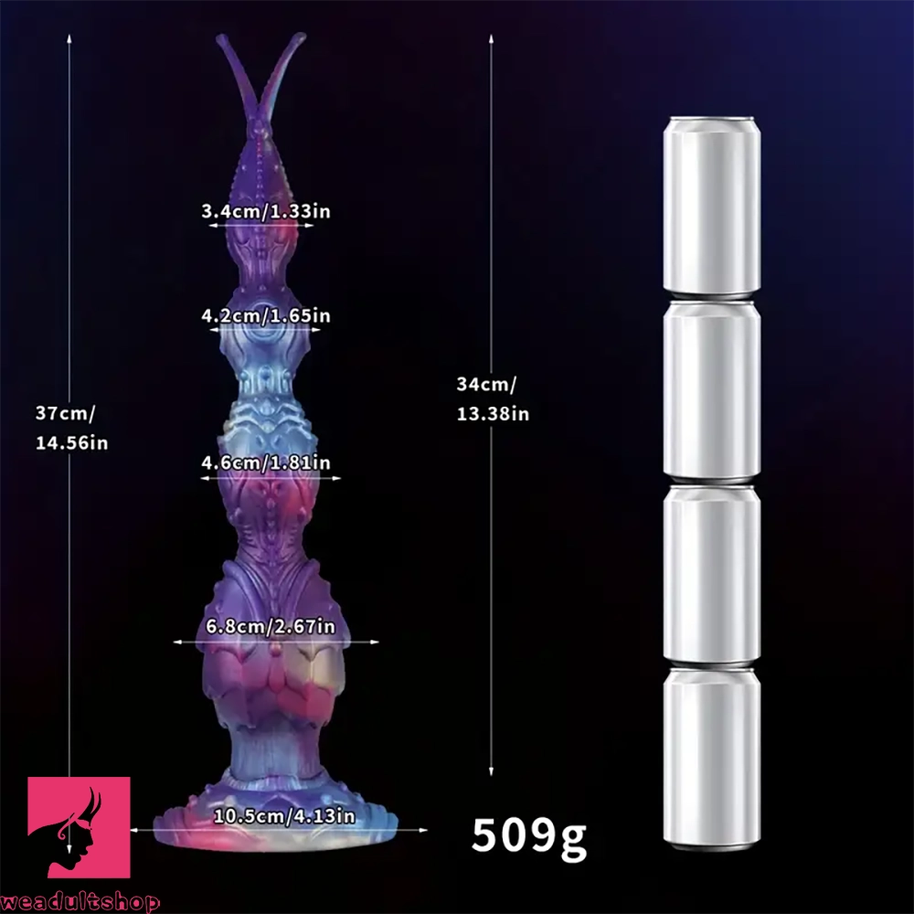 14.56in Alien Anal Bead Silicone Anal Plug Super Long Dildo Anal Sex Toy
