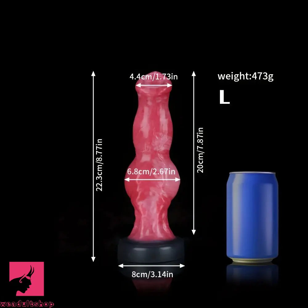 6.1in 7.2in 8.77in Realistic Monster Dildo Liquid Silicone Knot Hands-Free