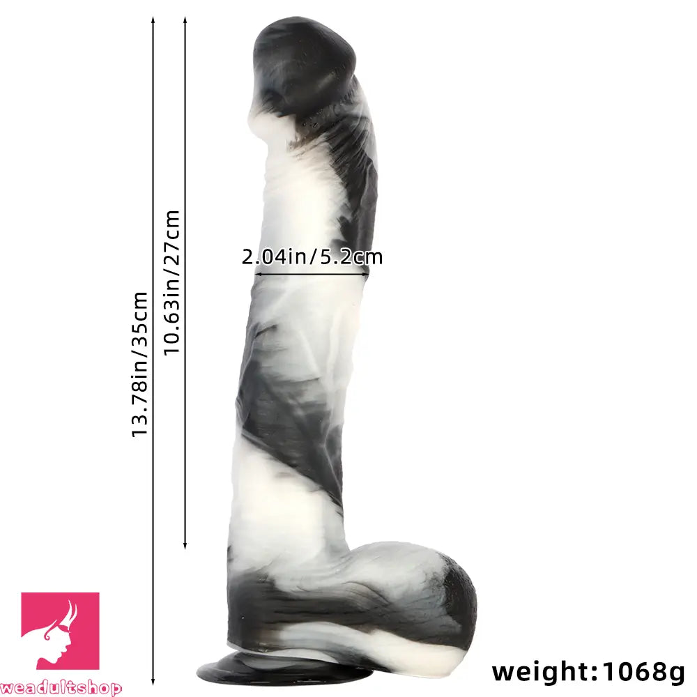 13.78in Super Large Long Thick Simulation PVC Dildo For Anal Vagina