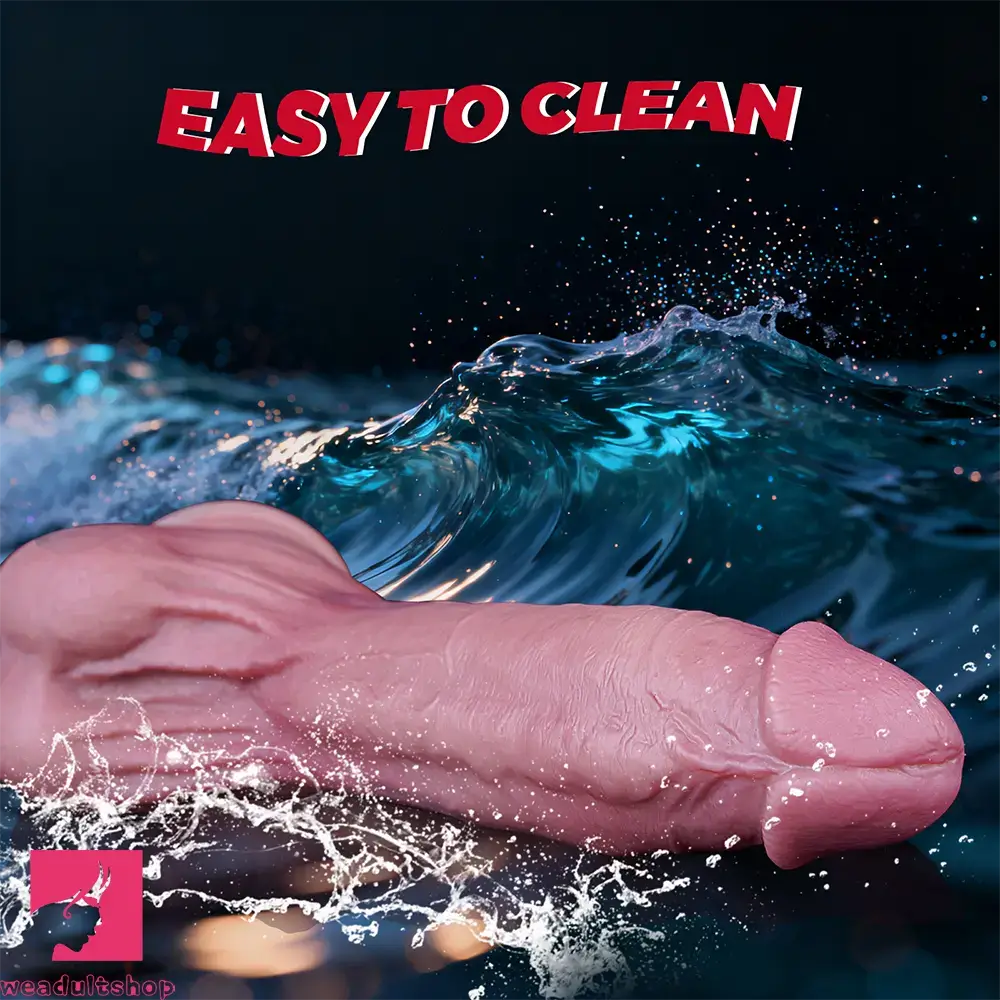 8.46in Dual Density Silicone Soft Big Dildo Vaginal G-Spot Gay Sex Cock Toy