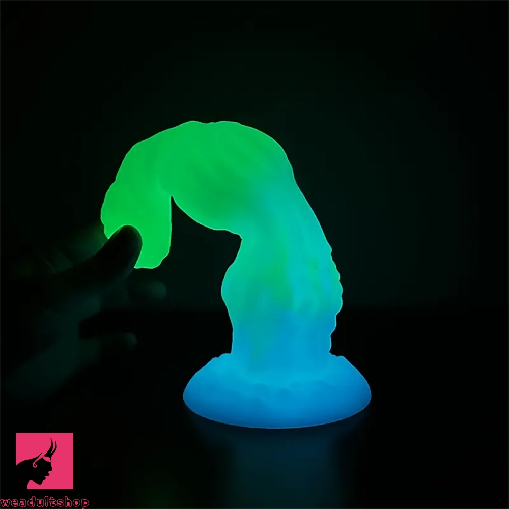 8.34in 9.6in 10.78in Melange Silicone Monster Dildo Big Luminous Clit Dildo
