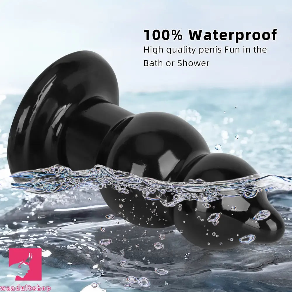 5.11in 9.05in Black Fantasy PVC Big Thick Butt Plug Dildo Cock Stimulator