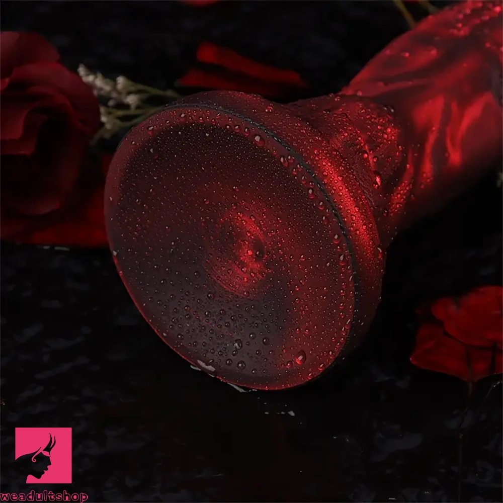 8.7in Cannibal Flower Flexible Silicone Clit Anal Plug Dildo Lifelike Texture