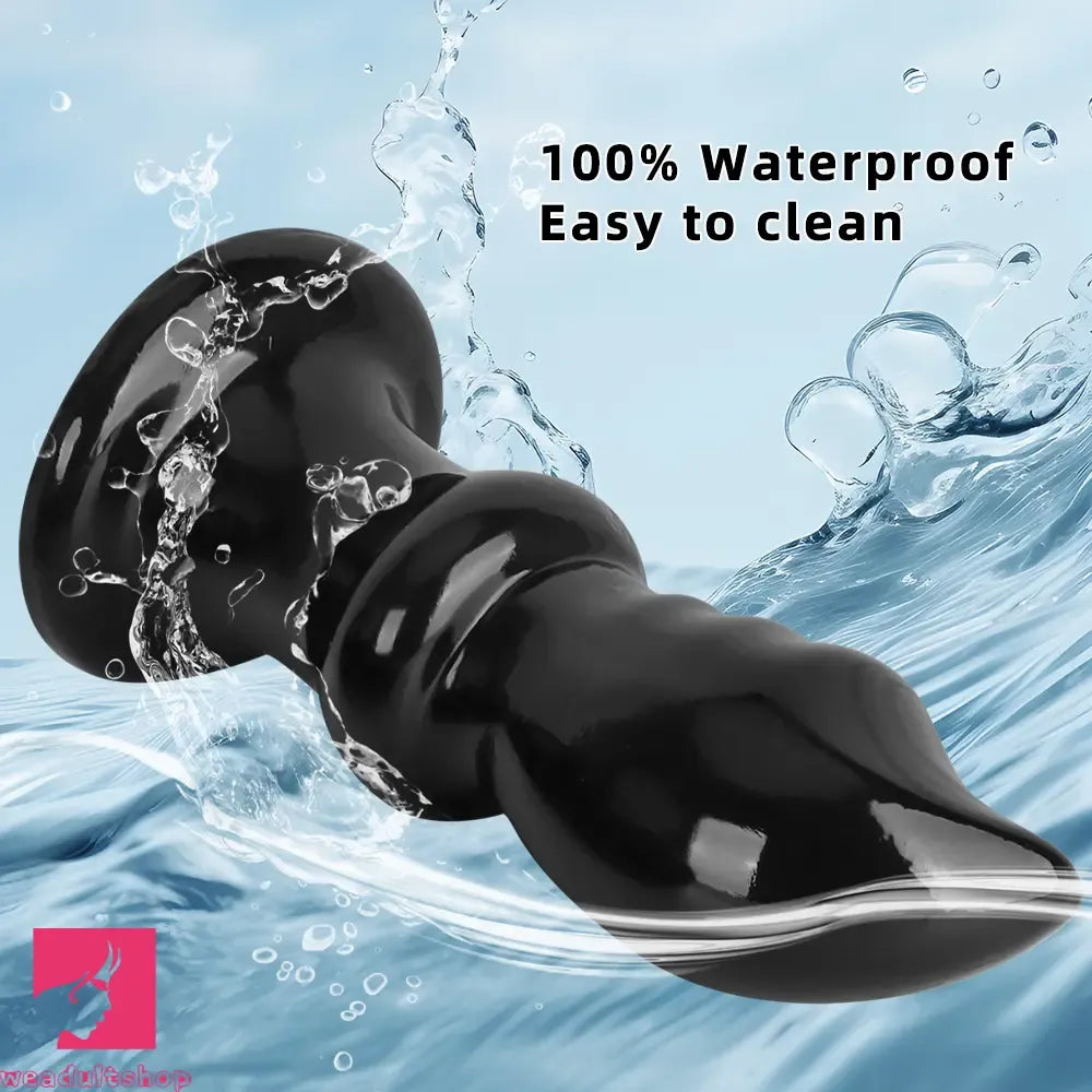 5.7in 8.26in 10.62in Black PVC Sword Large Clit Dilation Training Dildo