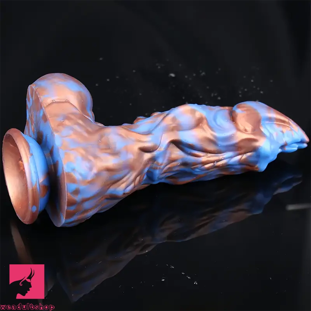 9.25in Monster Mixed Color Dildo Kirin Scale Thick Anal Plug For Prostate