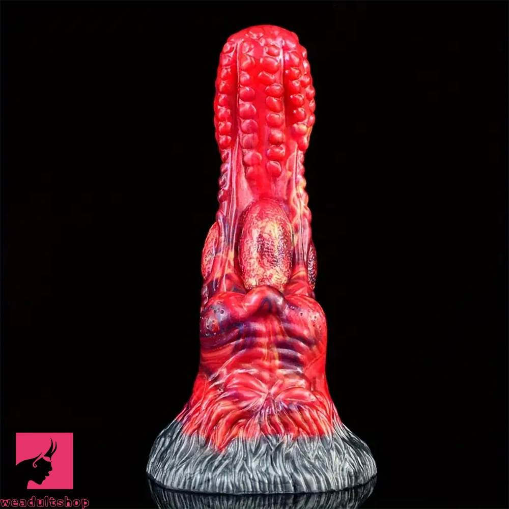 8.1in Soft Silicone Monster Dildo For Men Women Couple Skin Feel Butt Plug