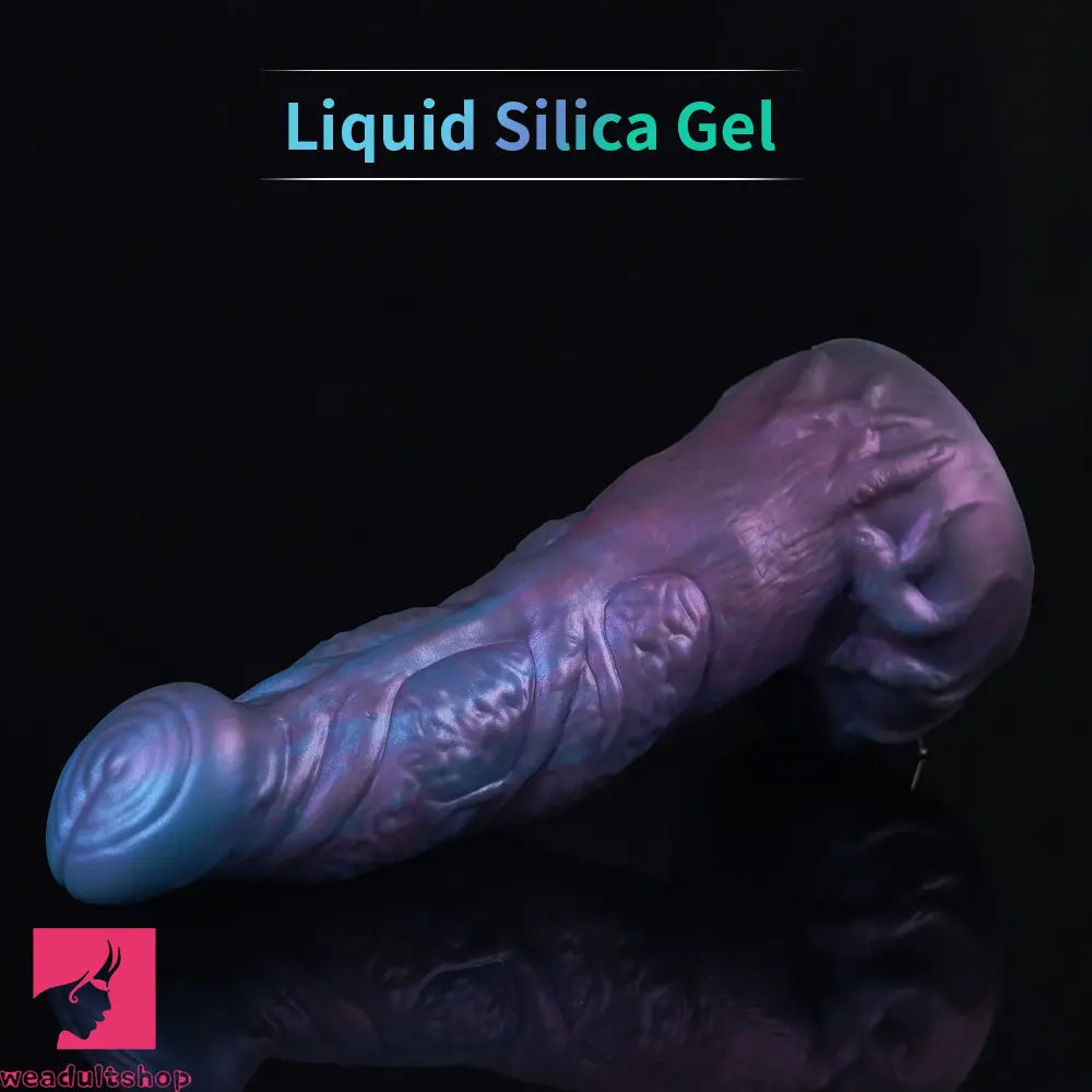 9.06in Fantasy Silicone Soft Dildo Large Thick Suction Cup Anal Clit Toy