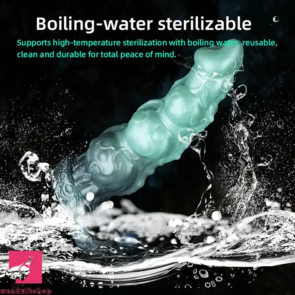 8.85in Platinum Liquid Silicone Penis Sleeve Dildo For Thickening Real Toy