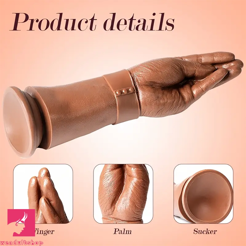 11.22in Realistic Hand Arm Fist With Graduated Fingers Dildo Prostate Toy