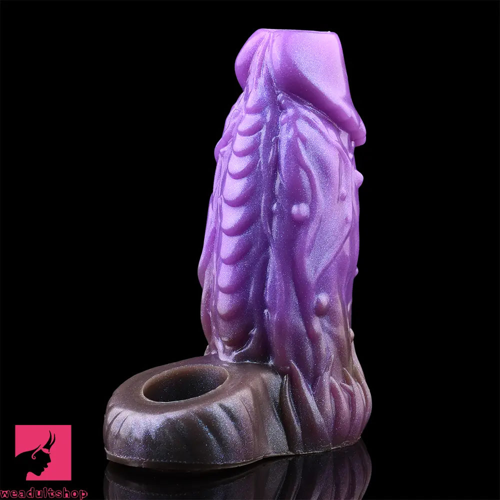 5.78in Beast Creature Fantasy Hollow Dildo Sleeve For Cock Enlargement