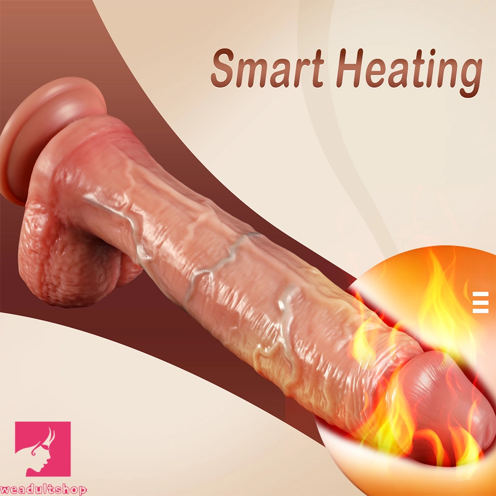 10in Realistic Soft Silicone Large Blue Veins Dildo with Suction Cup