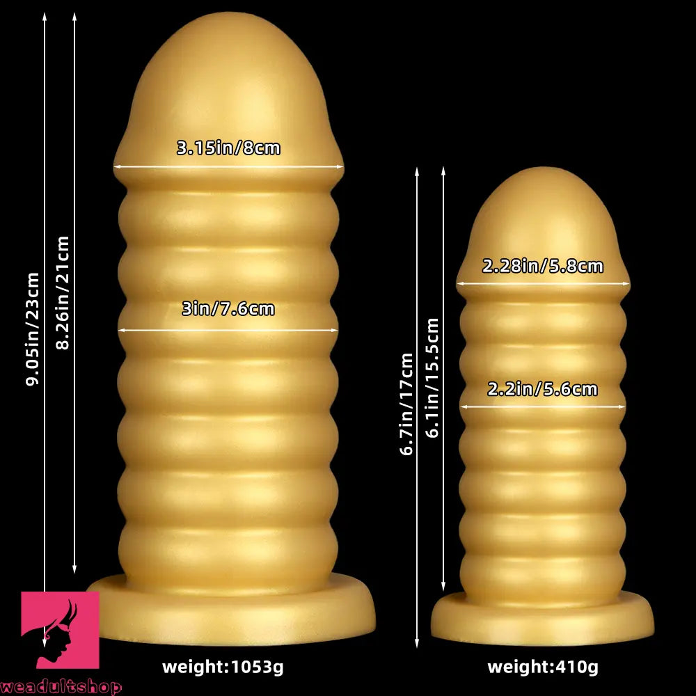 6.7in 9.05in Silicone Suction Cup Soft Bead Anal Plug Dildo For Anal Clit