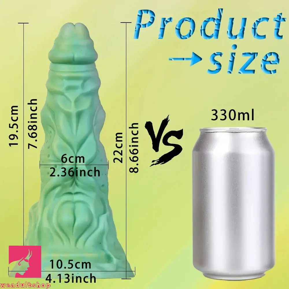 8.66in Dreamy Monster Creature Thick Alien Cock Suction Cup Silicone Dildo
