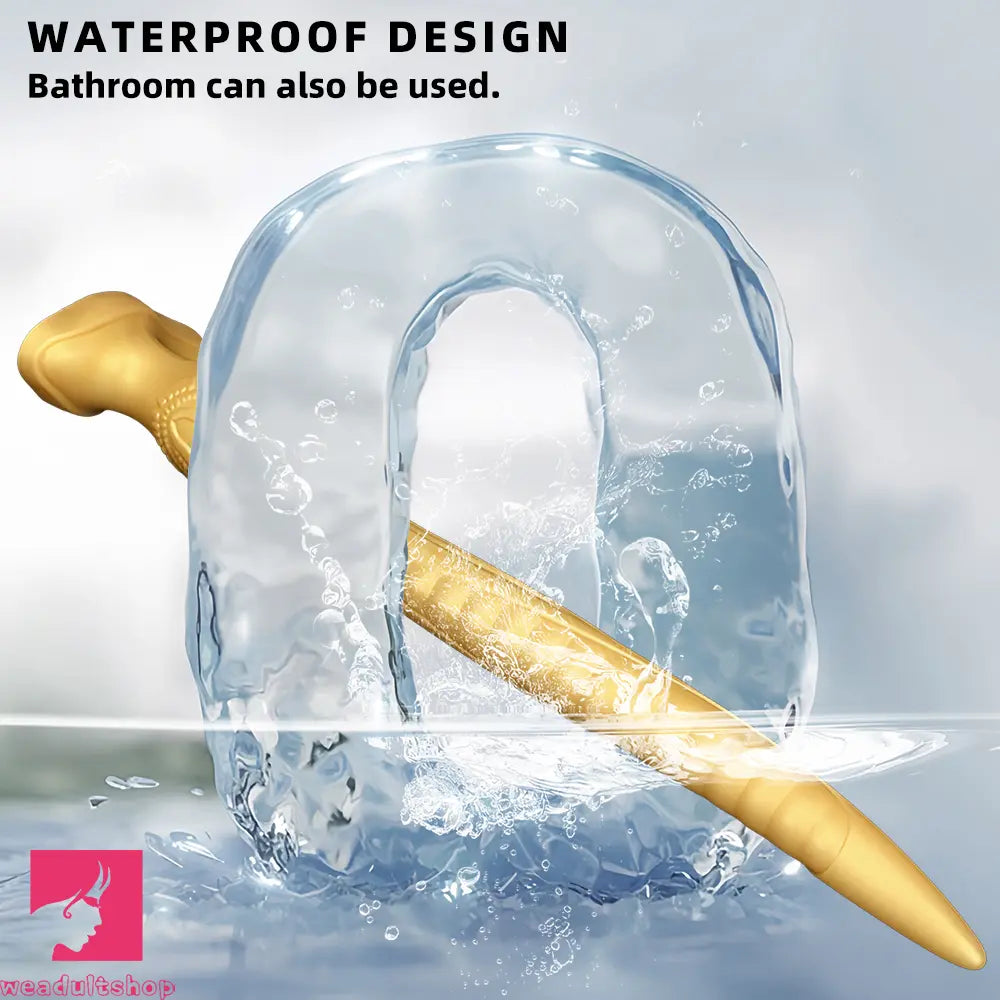 12.2in 16.14in 20.07in Gold Silicone Super Long Anal Dilator Dildo Huge Toy