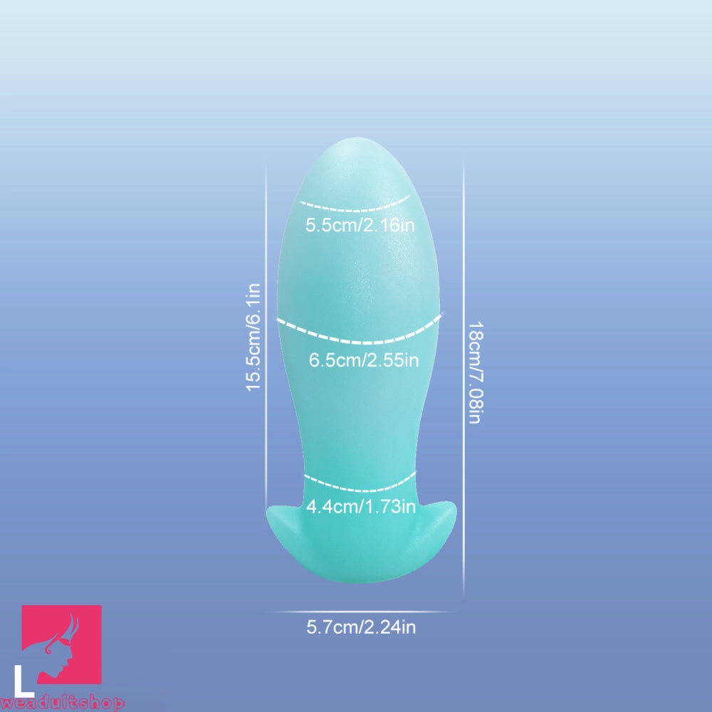 4.52in-8.66in Luminous Soft Luminous Glowing Dildo Prostate Anal Plug