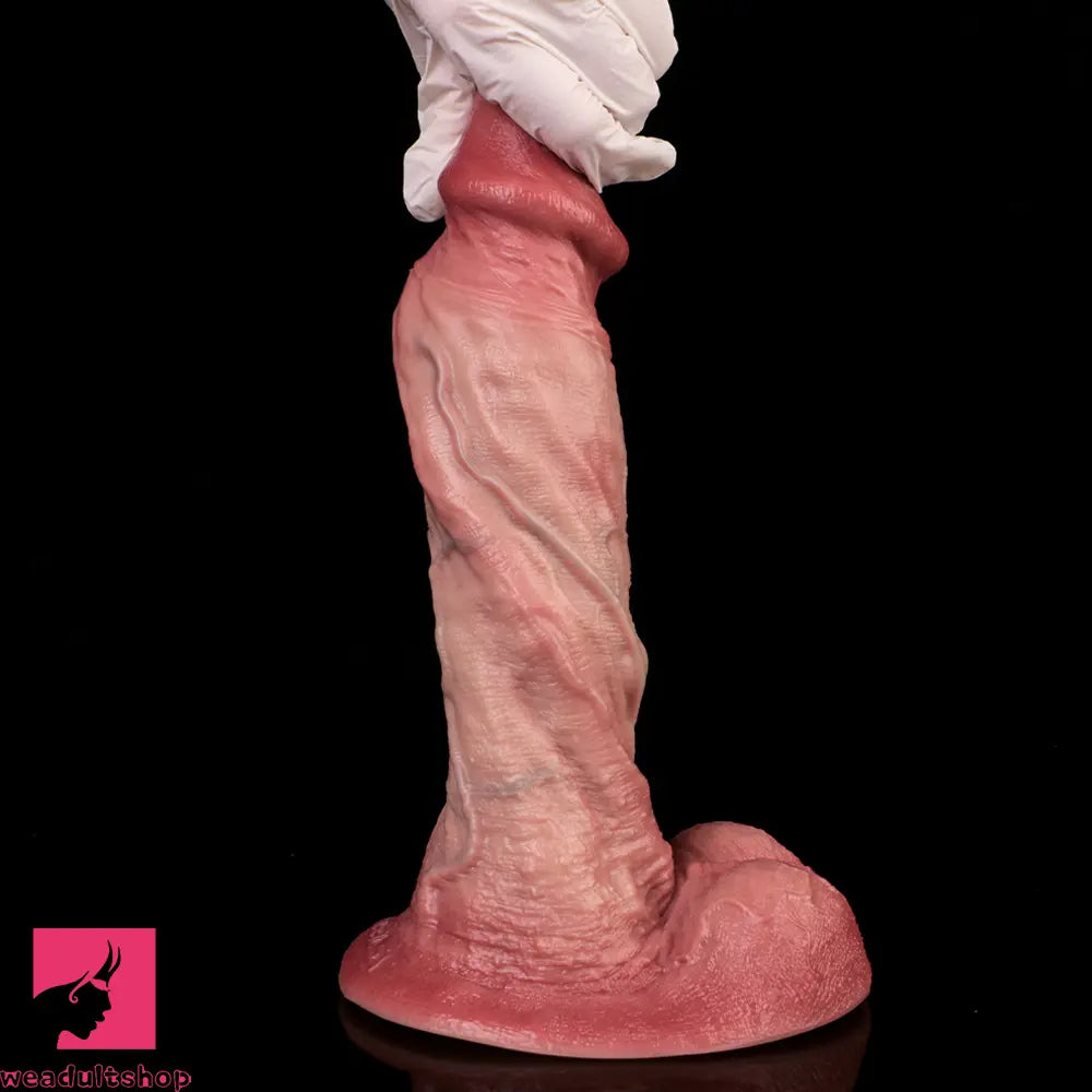 9.33in Double-layer Liquid Silicone Skin-like Realistic Extra Cock Dildo