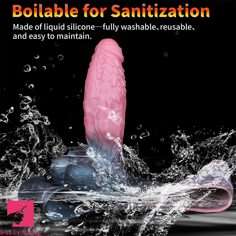 9.37in Spiked Monster Hollow Dildo Harness Pants Strap on Big Sex Toy