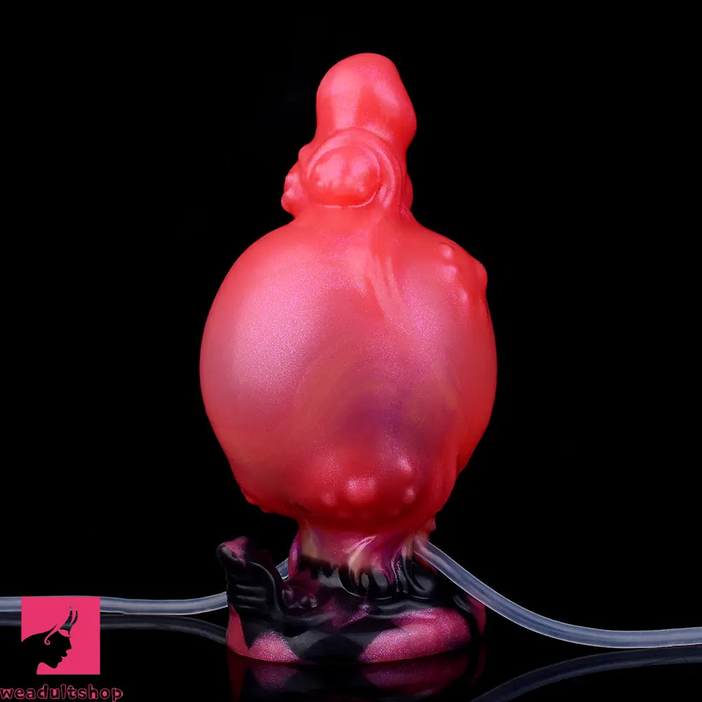 5.91in Odd Knot Spiked Silicone Soft Inflatable Spraying Squirting Real Dildo