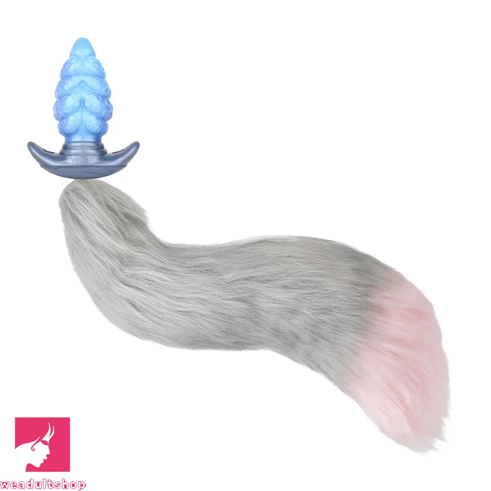 2.91in-9.05in Octopus Vibrating Anchor Dildo Anal Plug Wearable Mouth Gag