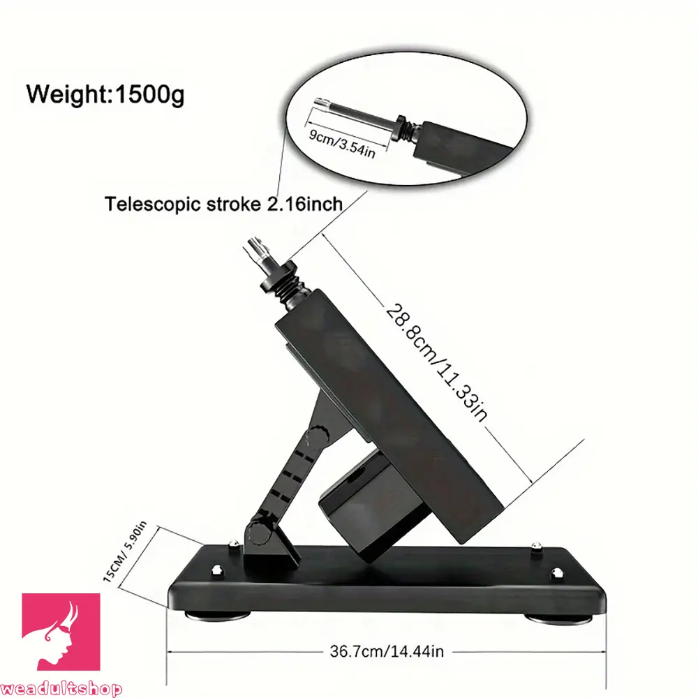 Fucking Stretch Pump Dildo Machine with-7-attachments-for-3-xlr-connector