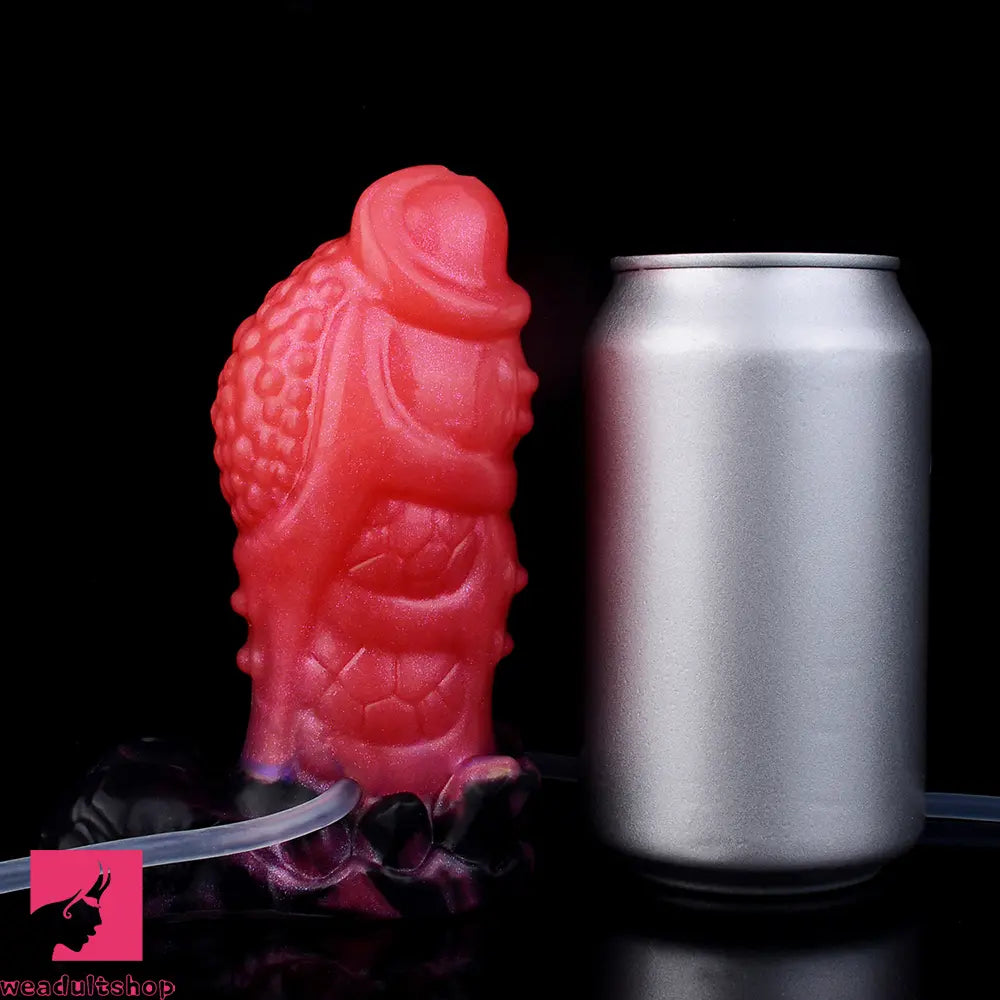 5.12in Fantasy Spiked Silicone Soft Inflatable Spraying Water Dildo For Sex