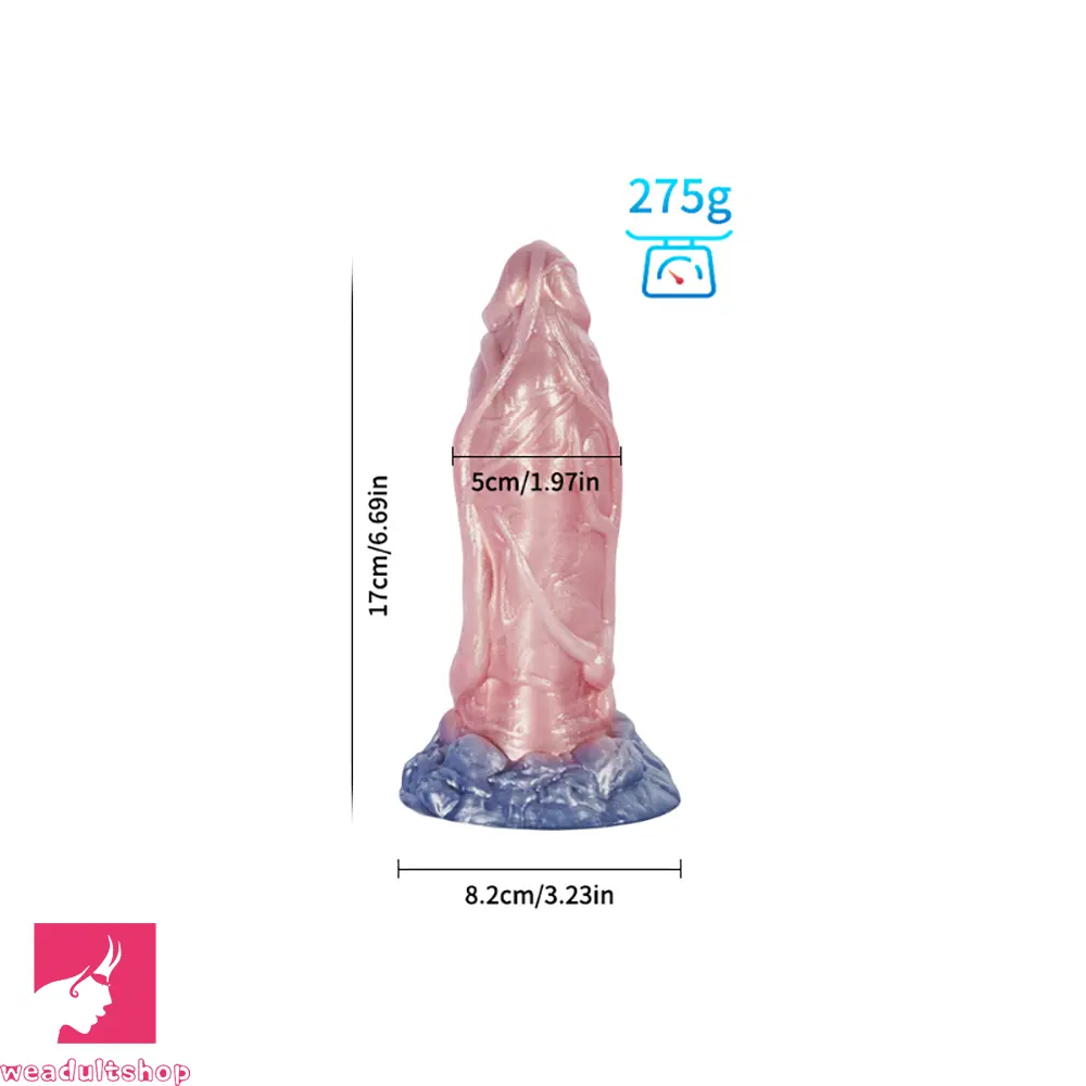 Fantasy Monster Dog Knot Female Soft Silicone Anal Plug Dildo For Prostate