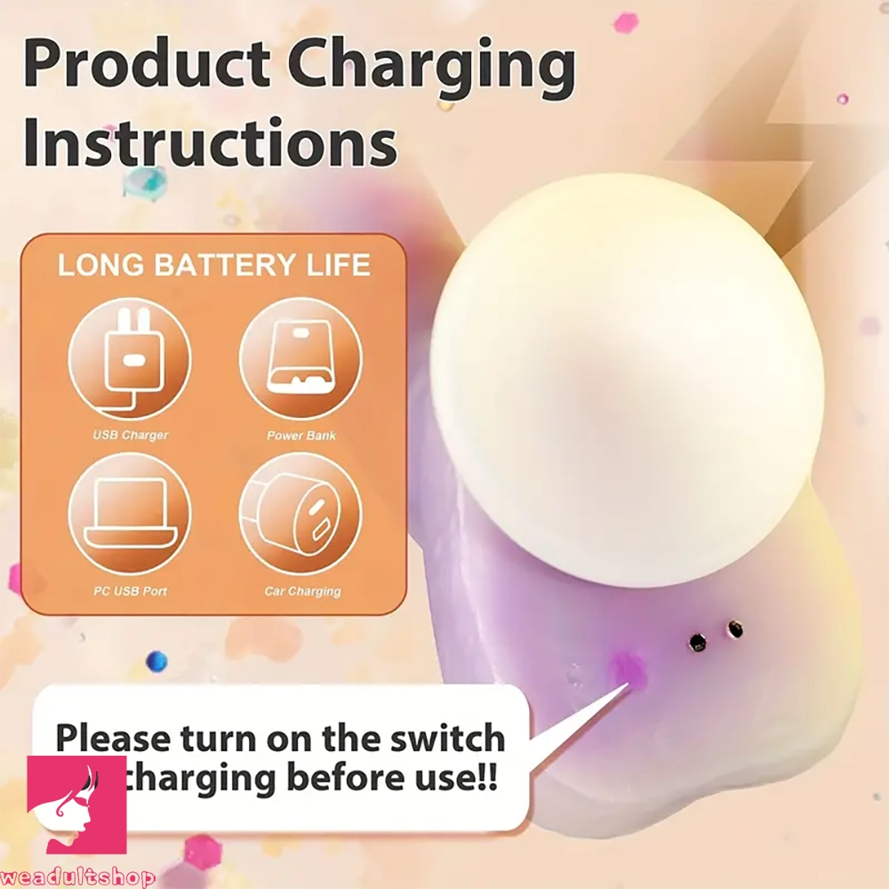 8.07in Silicone With Infrared Sensor Two-color Gradient Automatic Dildo