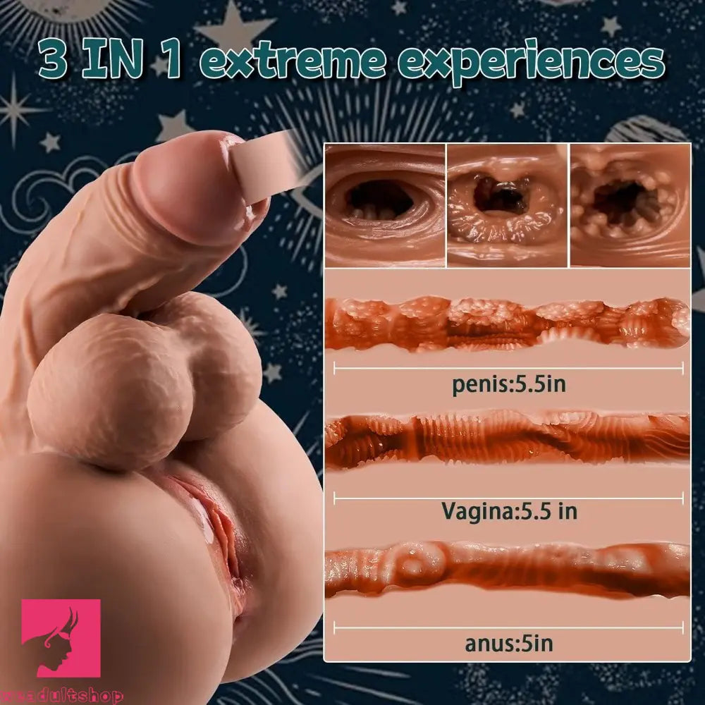 5.51in Dragon Keel 3.8lb Shemale Sex Torso Big Breasts For Female Gay