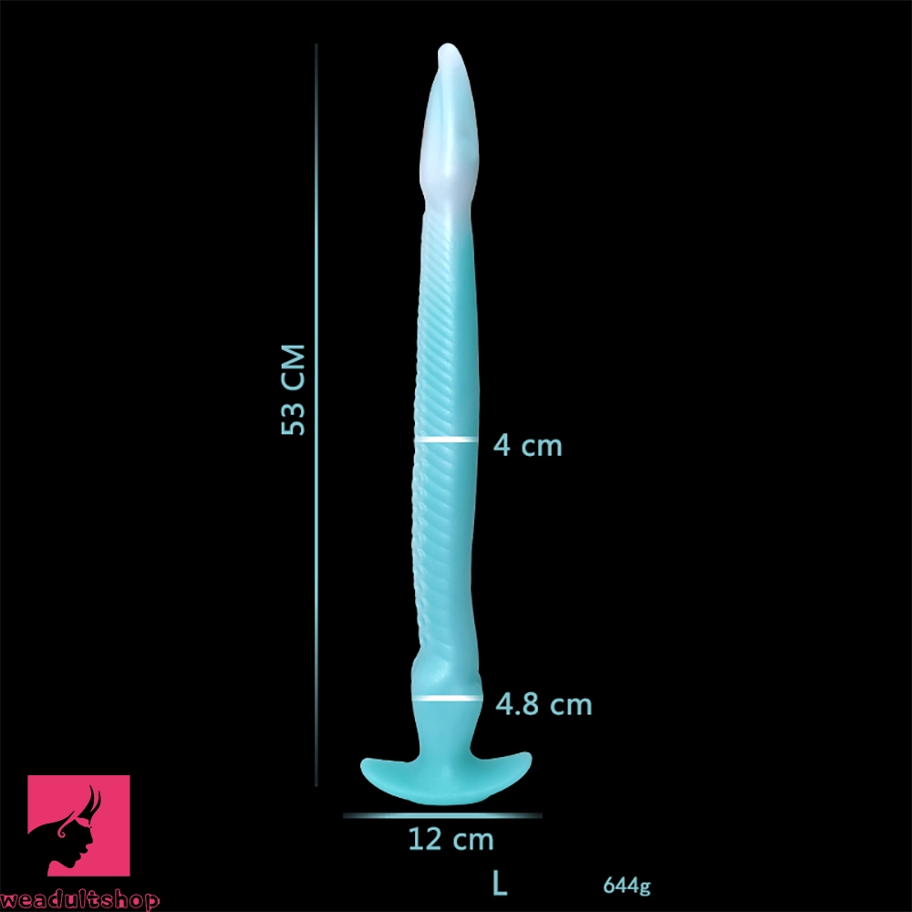 12.2in 15.94in 20.87in Snake Long Huge Animal Luminous Dildo For Prostate