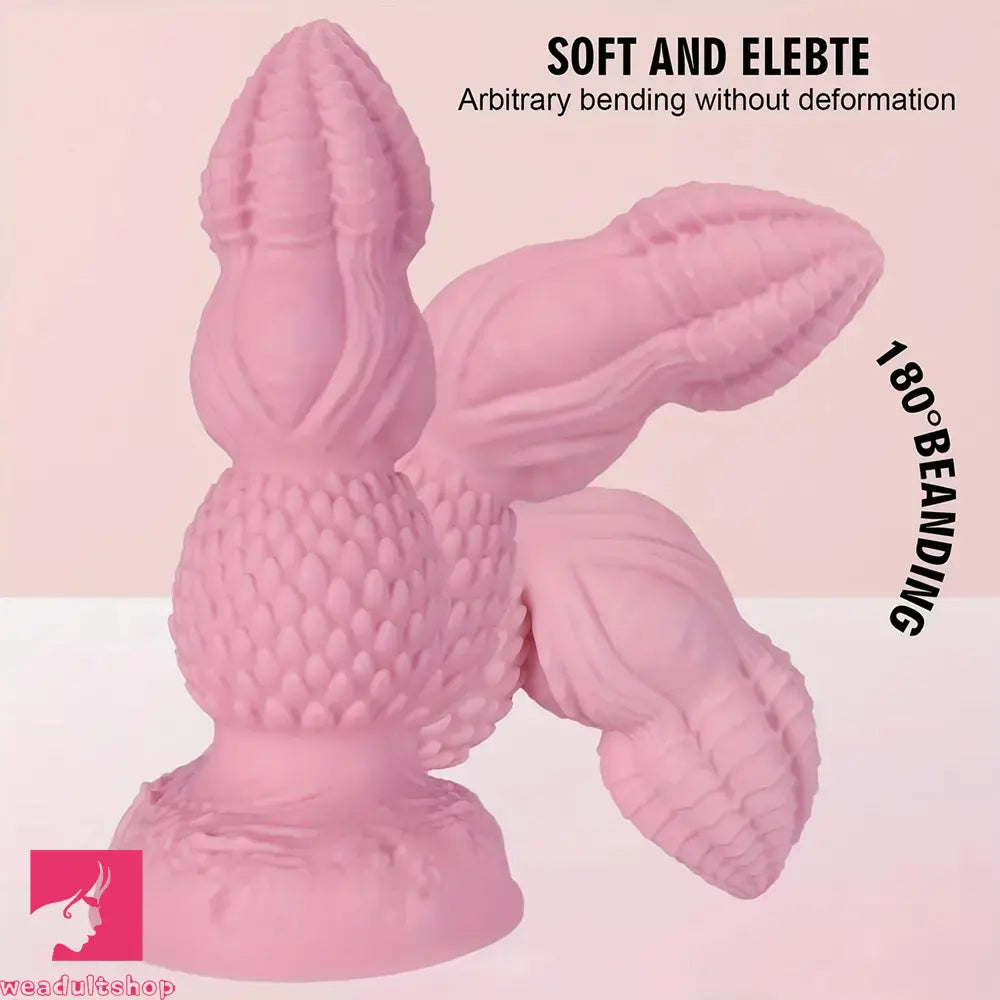 7.28in 9.05in 10.63in 11.81in 13.38in Fantasy Silicone Soft Clitoris Anal Dildo