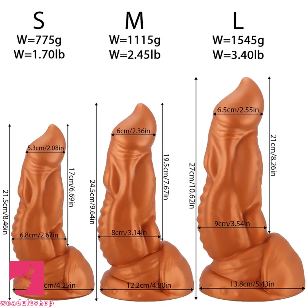 8.46in 9.64in 10.62in Thick Big Silicone Anal Plug Dildo Smooth Entry Cock