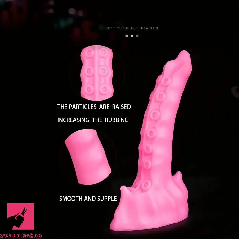 7.87in Silicone Octopus Soft Tentacle Shaped Dildo Anal Dilator Stimulator