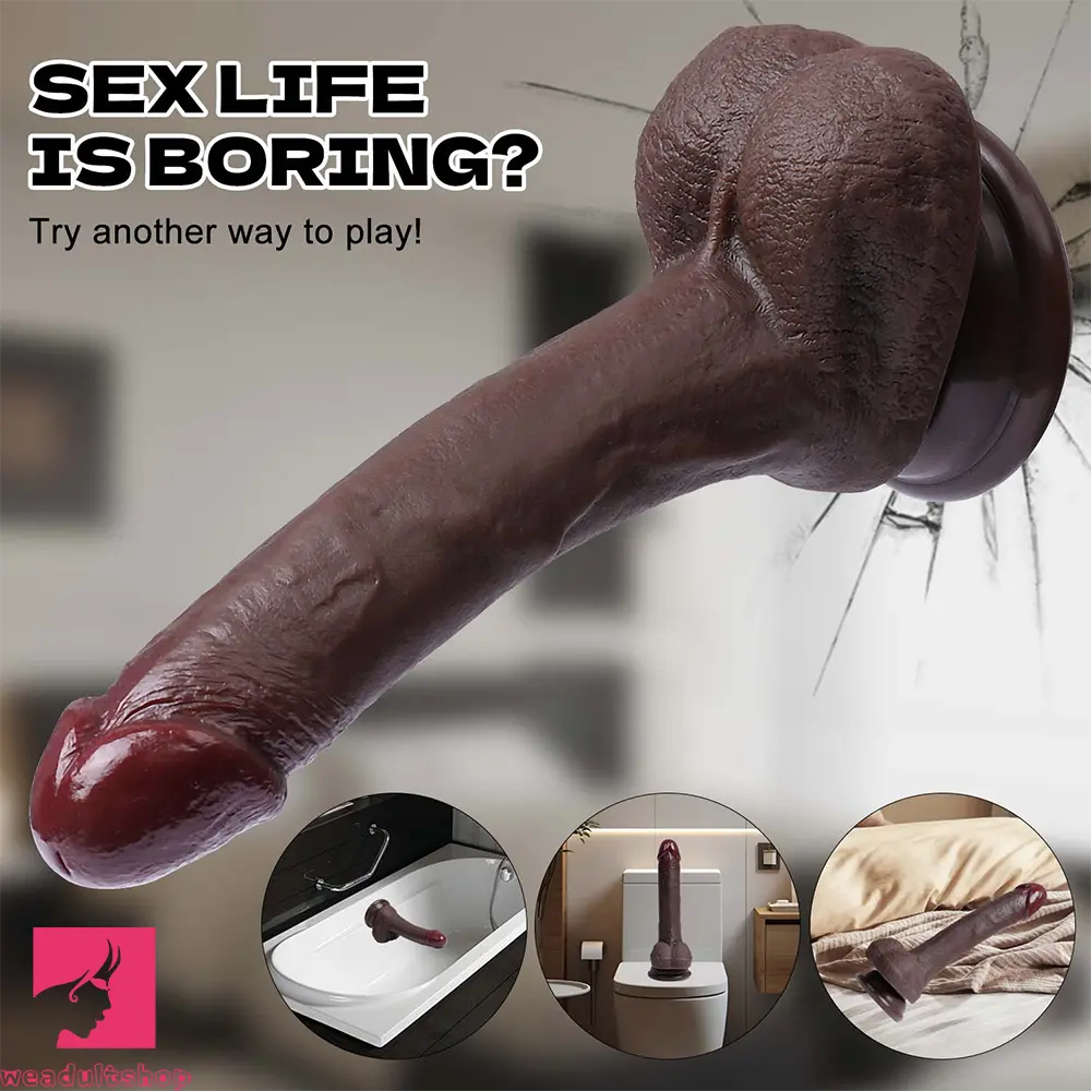 7.48in Realistic Silicone Cock Dildo Real Natural Touch For Women Couples