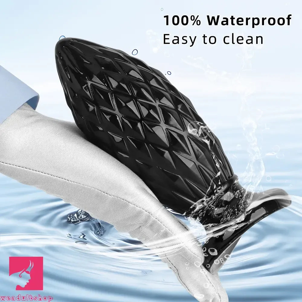 7.48in Black PVC Butt Plug Dildo For Men And Women Sexual Intimate Sex