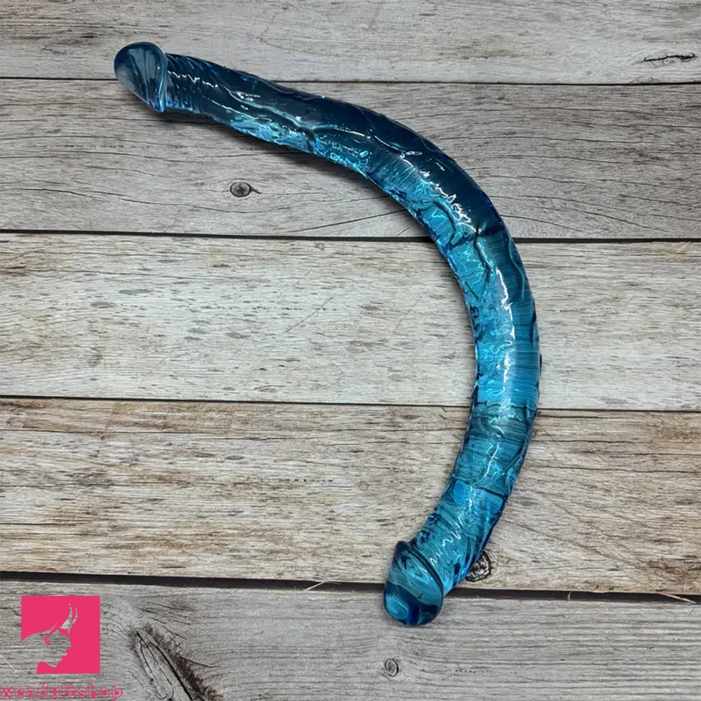 17.32in Long Dual Head Simulated Penis Dildo For G-Spot Cock Stimulation