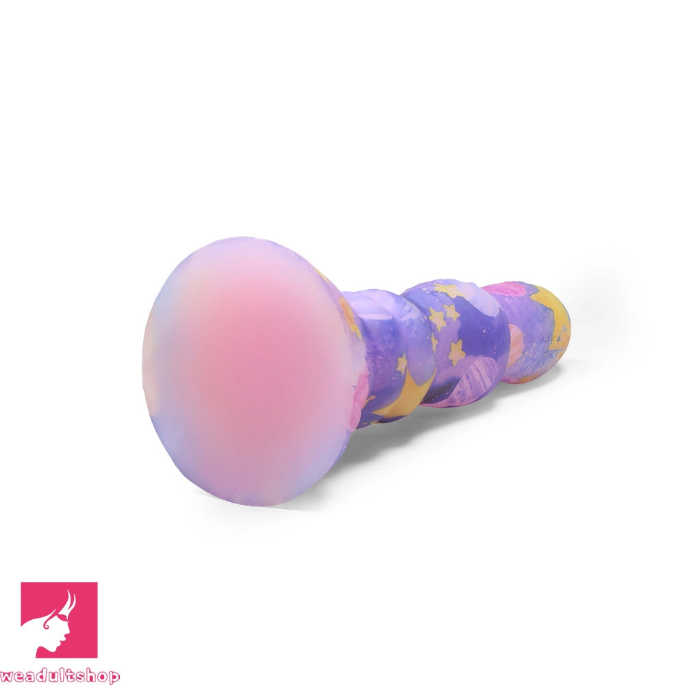 7.87in Colorful Silicone Soft Realistic Dildo Fantasy Prostate Sex Toy