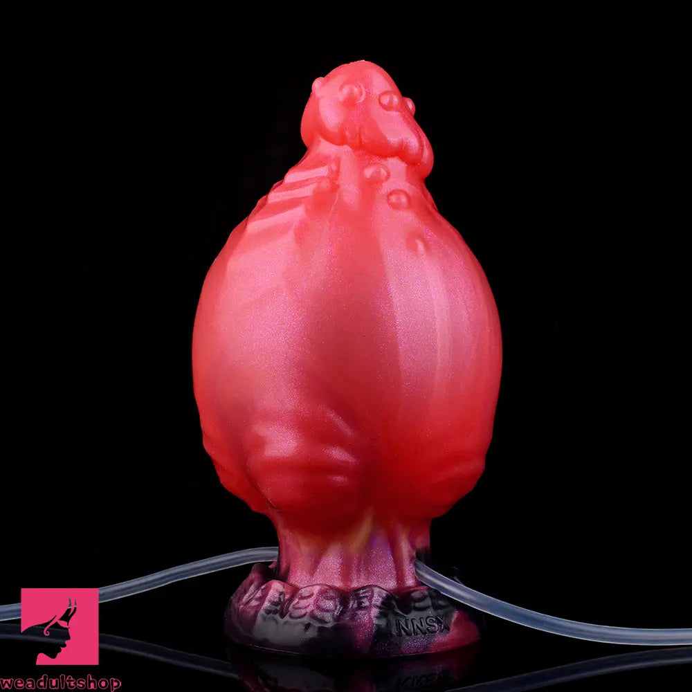 5.71in Fantasy Knot Spiked Silicone Soft Inflatable Spraying Water Real Dildo