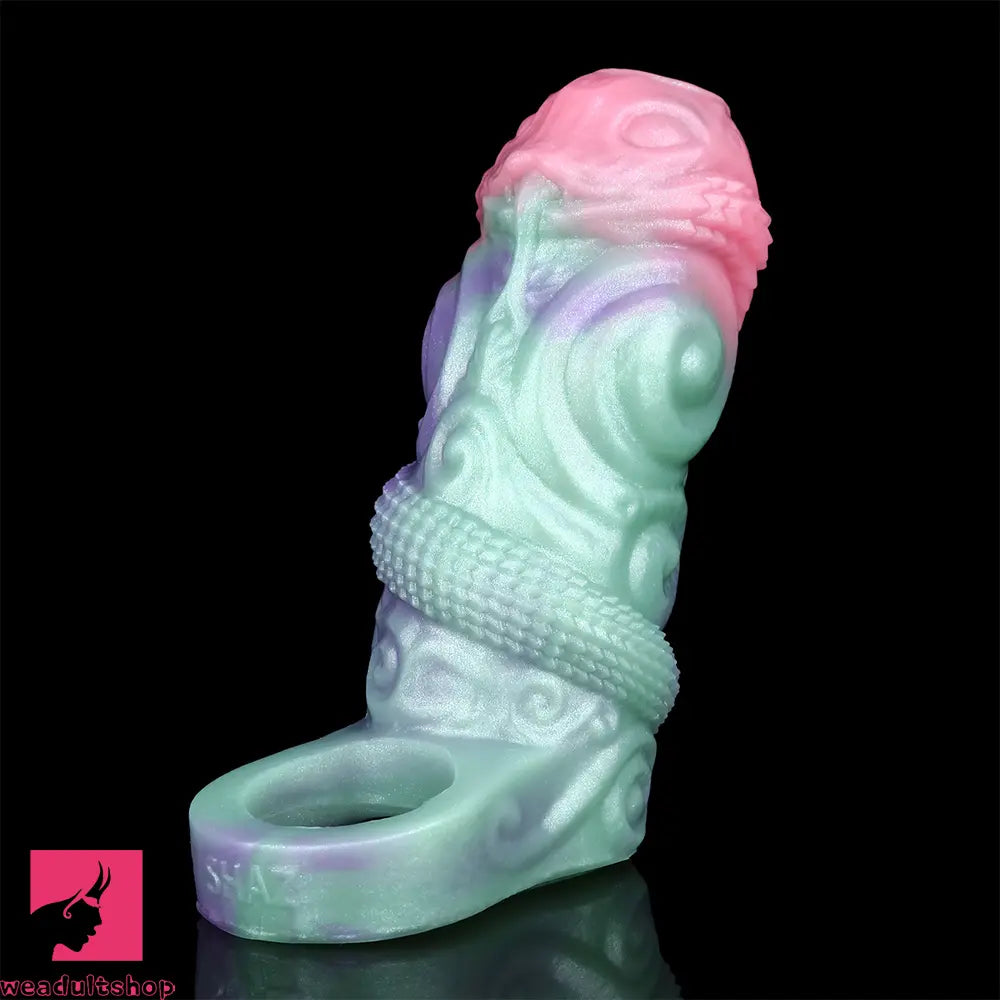 5in Wyrm Bloom SHAZ-3017 Fantasy Hollow Dildo Sleeve Cock Extension